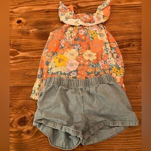 Girls Floral Outfit